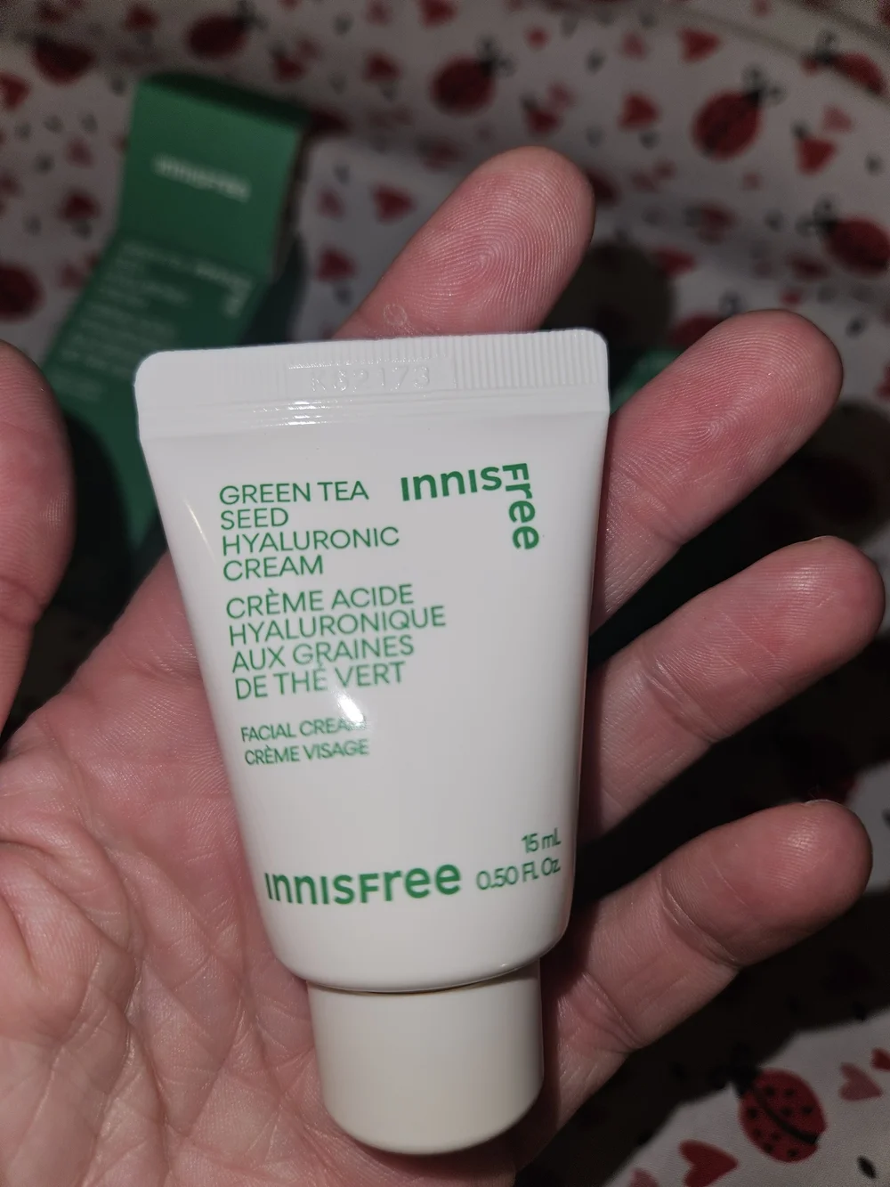 Lot of 3 Innisfree Green Tea Seed Hyaluronic facial cream 15 ml each exp 7/2027